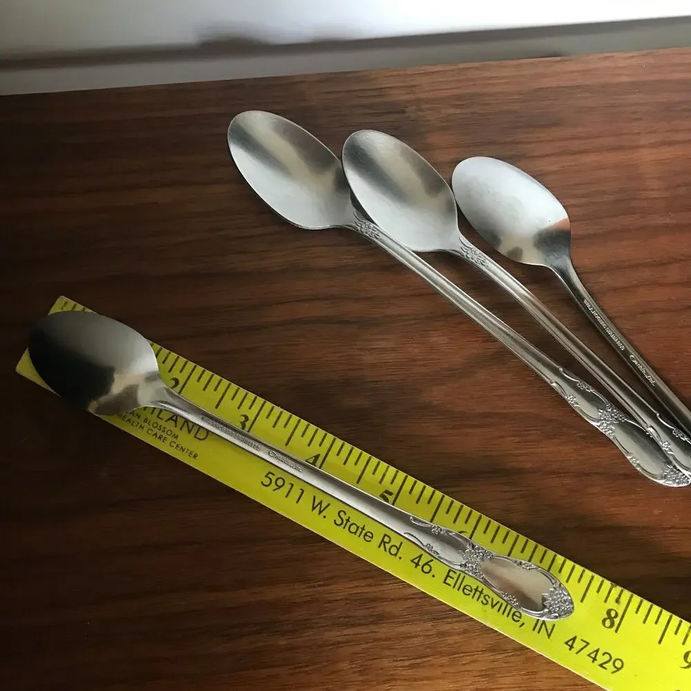 Oneida Wm. A. Rogers Fenway (Daydream) stainless, set of 4 iced tea spoons